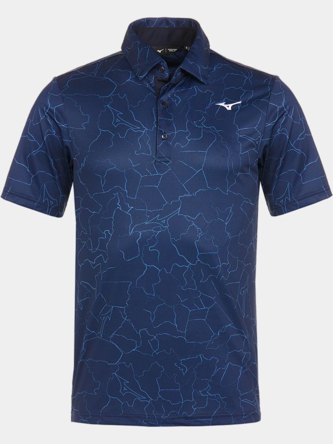 Mizuno Fragma Halbarm Polo navy