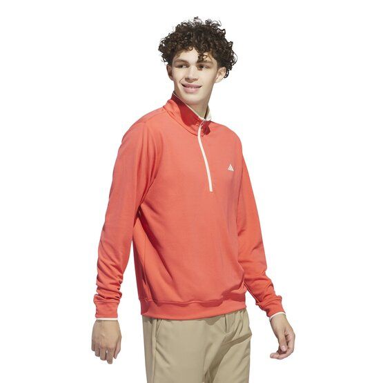 Adidas Lightweight Half-Zip Top Stretch Midlayer rot