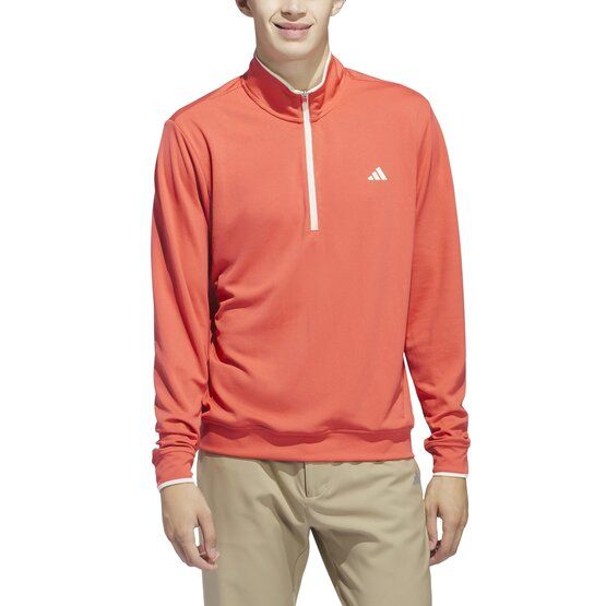 Adidas Lightweight Half-Zip Top Stretch Midlayer rot