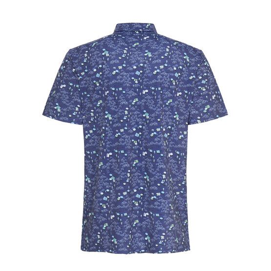 Penguin Pete In The Park Print Halbarm Polo navy