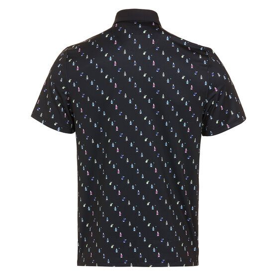 Penguin Swinging Pete Novelty Print Halbarm Polo schwarz