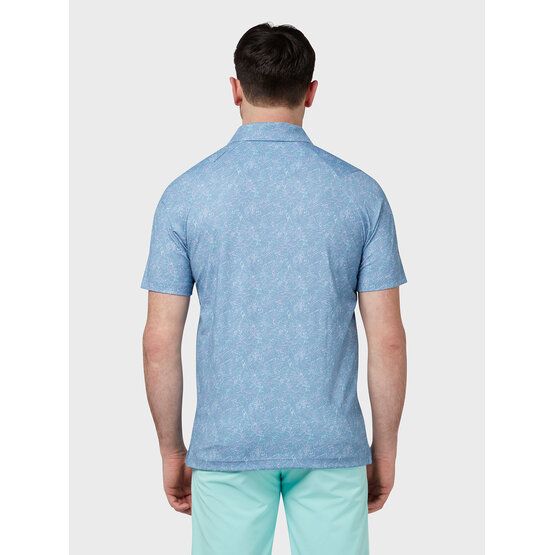 Callaway  ALL OVER ABSTRACT GOLF PRINT polo s krátkým rukávem modrá