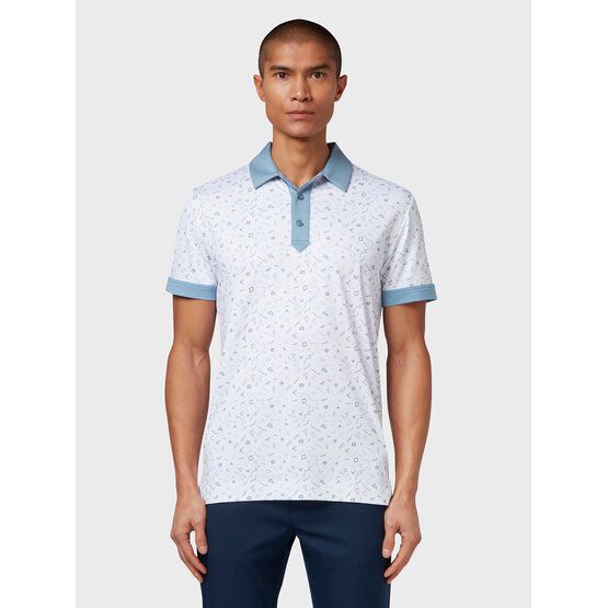 Callaway  CHEV MEMPHIS ALL OVER PRINT polo s krátkým rukávem vícebarevné