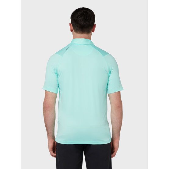 Callaway  SWINGTECH SOLID half sleeve polo turquoise