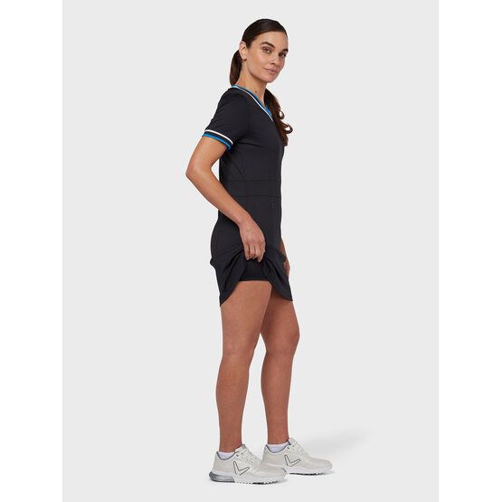 Callaway  V-NECK COLORBLOCK half sleeve dress black