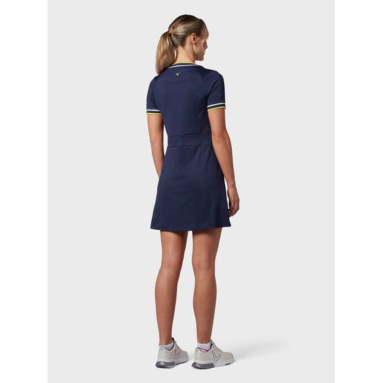 Callaway  V-NECK COLORBLOCK half sleeve dress navy