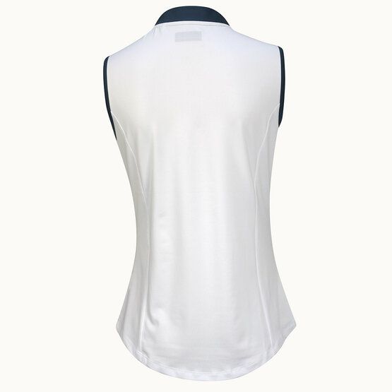 Callaway  ENGINEERED FADING SHIFT GEO sleeveless polo white