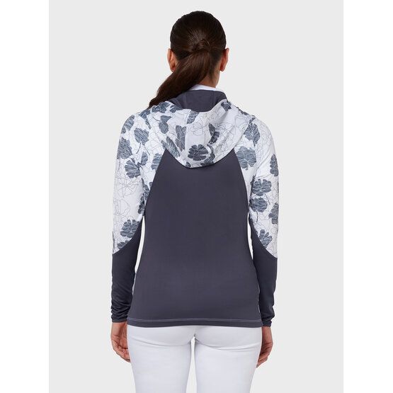 Callaway  TEXTURE FLORAL Hoodie Sweatshirt ecru