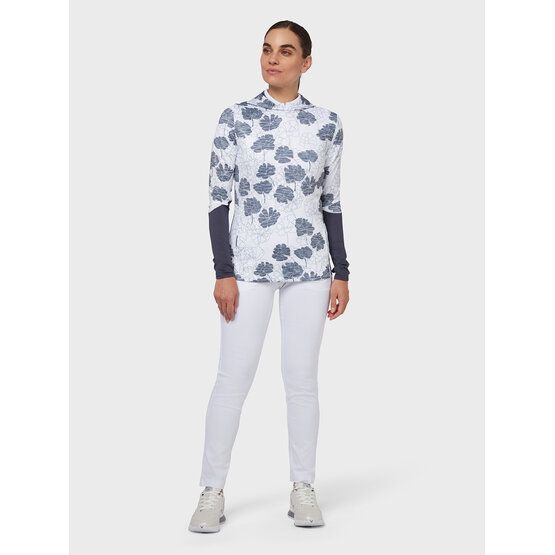 Callaway  TEXTURE FLORAL Hoodie Sweatshirt ecru