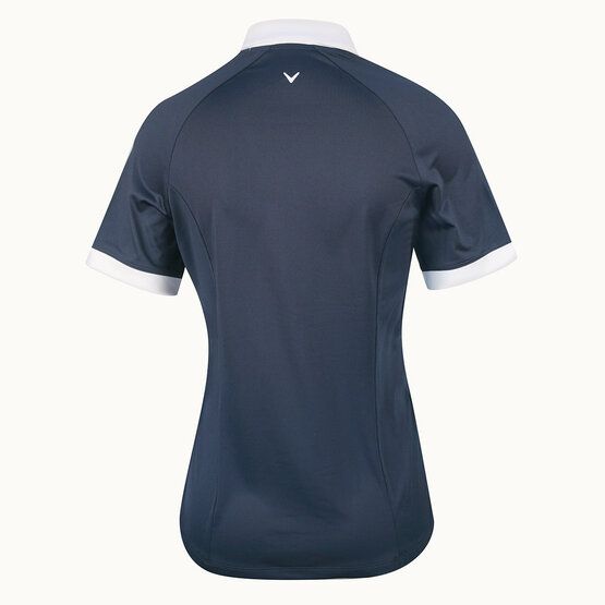 Callaway  V-Neck Colorblock Half Sleeve Polo dark gray