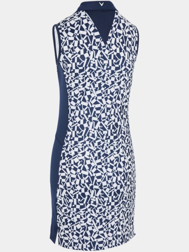 Callaway Two Tone Geo ohne Arm Kleid navy