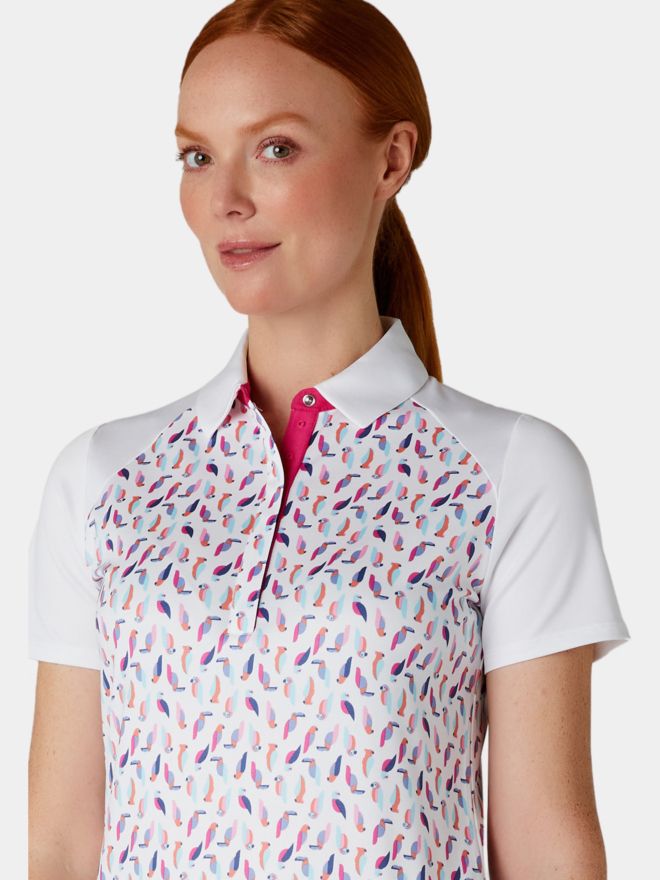 Callaway Birdie Eagle Printed Half Sleeve Polo multicolor