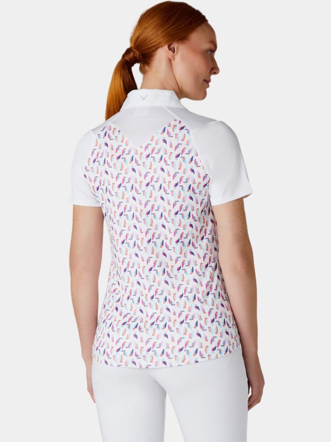 Callaway Birdie Eagle Printed Half Sleeve Polo multicolor