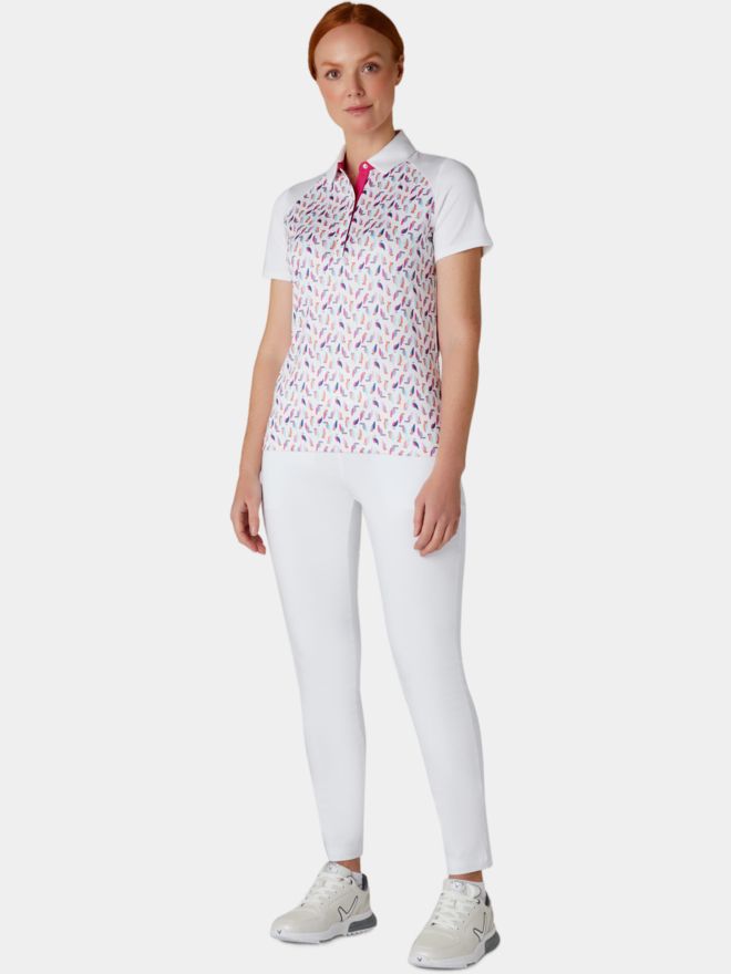 Callaway Birdie Eagle Printed Half Sleeve Polo multicolor