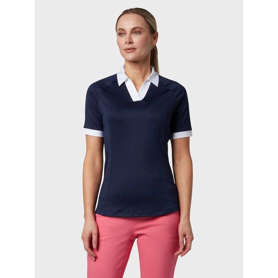 Callaway  Colour Block Half Sleeve Polo navy