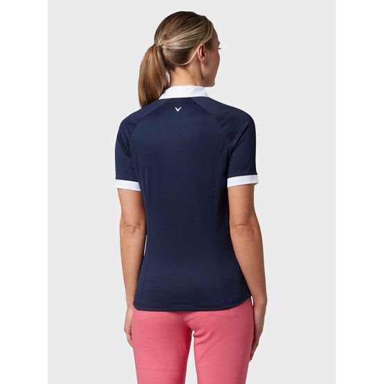 Callaway  Colour Block Half Sleeve Polo navy