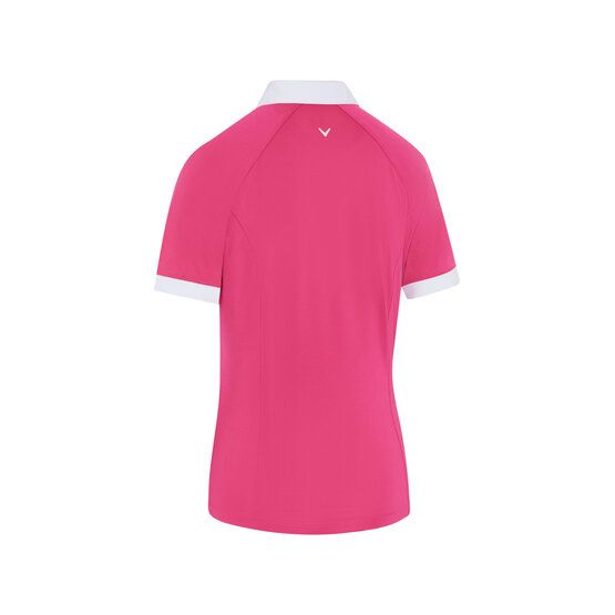 Callaway Colour Block Halbarm Polo pink