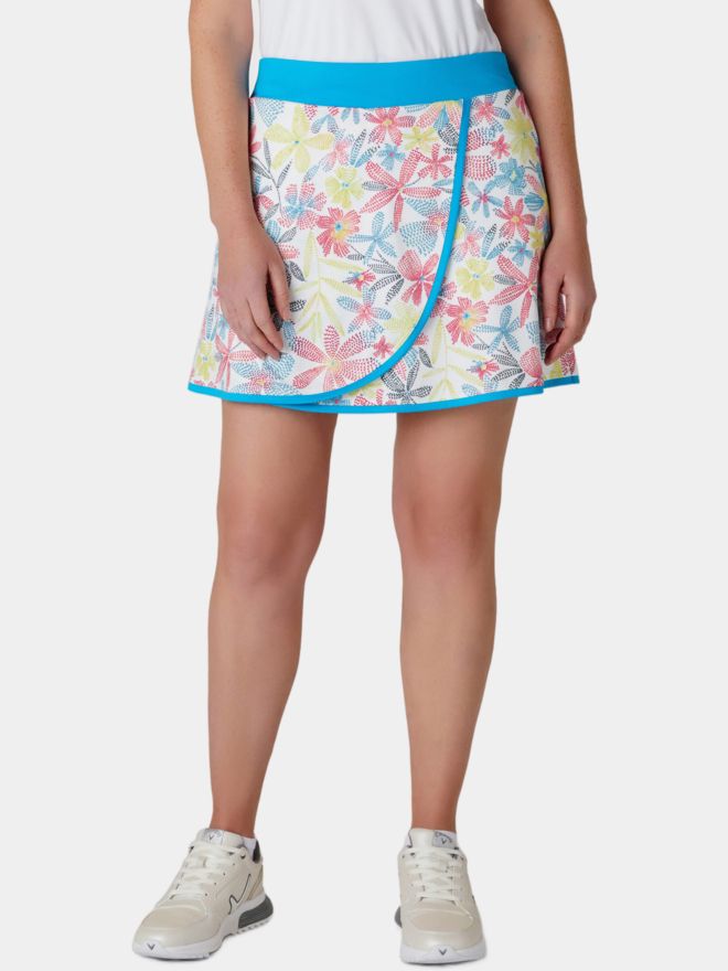 Callaway 17 Chev Floral Wrap Flounce kurz Skort mehrfarbig