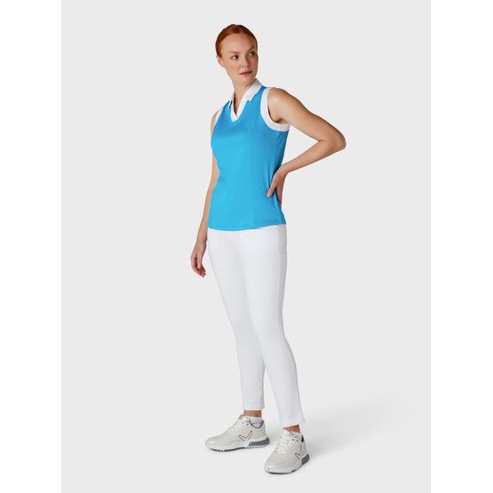 Callaway  Colour block sleeveless polo navy