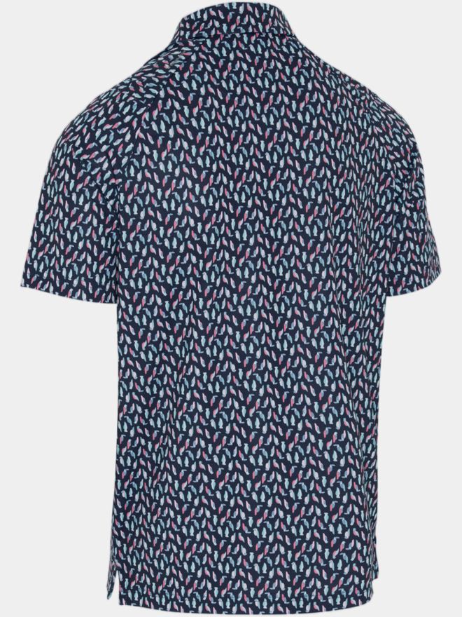 Callaway All over Birdie Halbarm Polo navy
