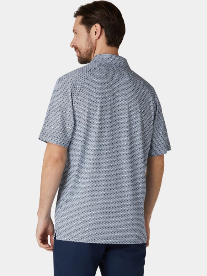 Callaway Tee Allover Print Halbarm Polo navy
