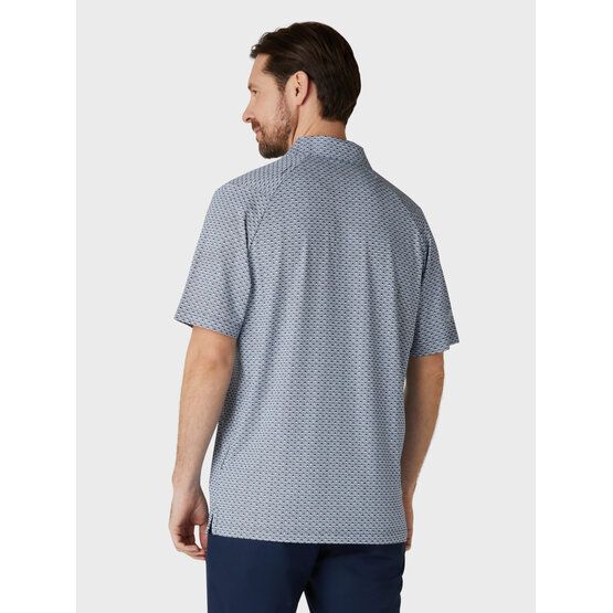 Callaway Tee Allover Print Halbarm Polo blau