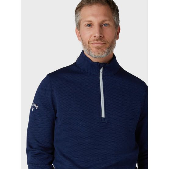 Callaway Hex Fleece Stretch Midlayer navy