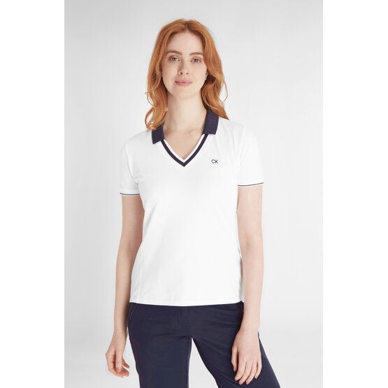 Calvin Klein  DELAWARE half sleeve polo white