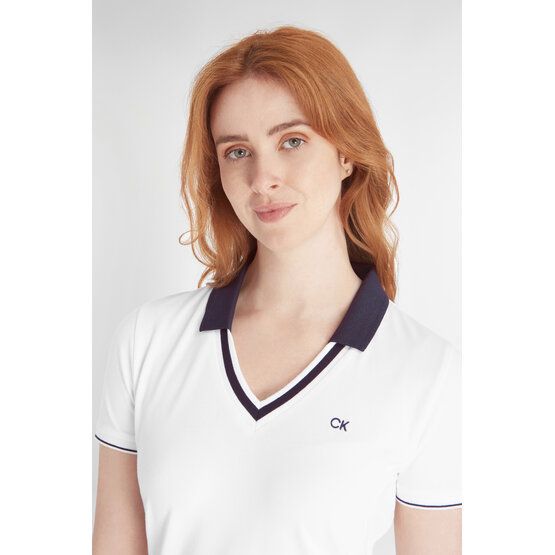 Calvin Klein  DELAWARE half sleeve polo white