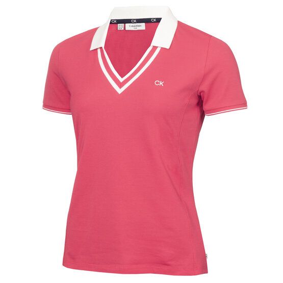 Calvin Klein DELAWARE Halbarm Polo pink