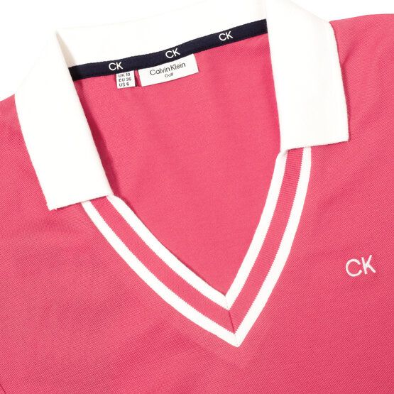 Calvin Klein DELAWARE Halbarm Polo pink