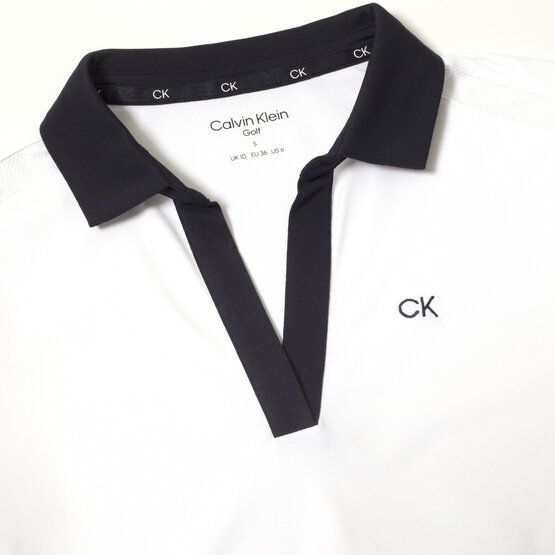 Calvin Klein CANISTEO Halbarm Polo weiß