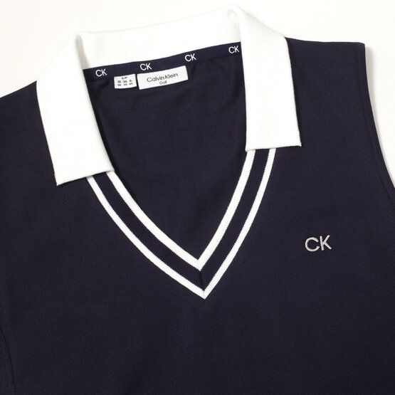 Calvin Klein  DELAWARE sleeveless polo navy