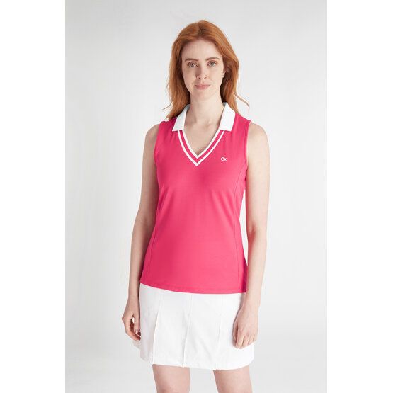 Calvin Klein  DELAWARE sleeveless polo pink