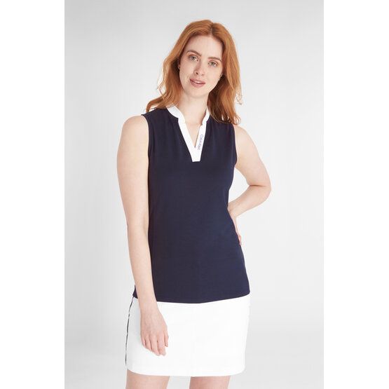 Calvin Klein  DAYTON sleeveless polo navy