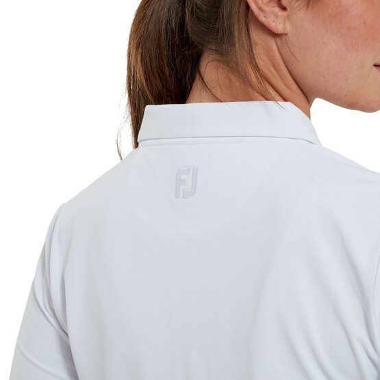 FootJoy  Jednobarevné  polo s krátkým rukávem bílá