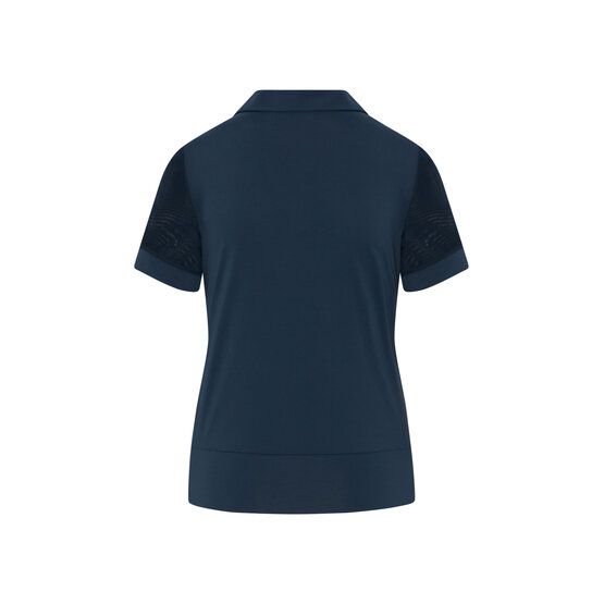 Penguin  1/2 Sleeve Mesh Blocked Half Sleeve Polo navy