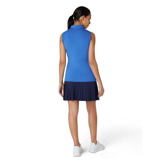 Penguin  Zip Mesh Blocking Without Arm Polo blue