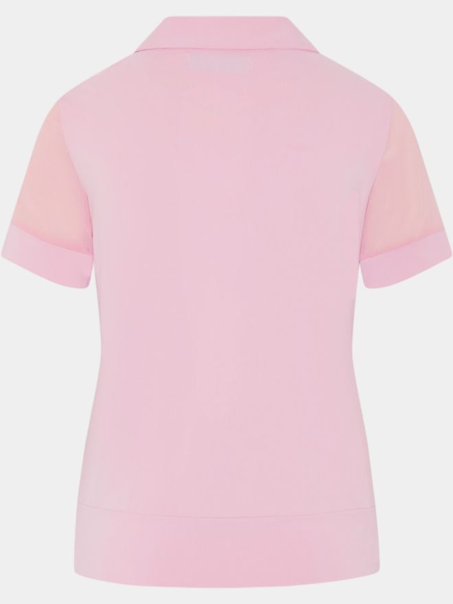Penguin 1/2 Sleeve Mesh Blocked Halbarm Polo rosa