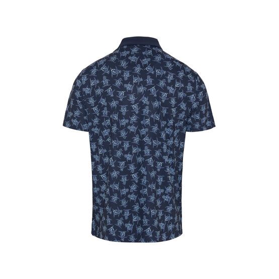 Penguin All over Floral Pete Print Halbarm Polo navy