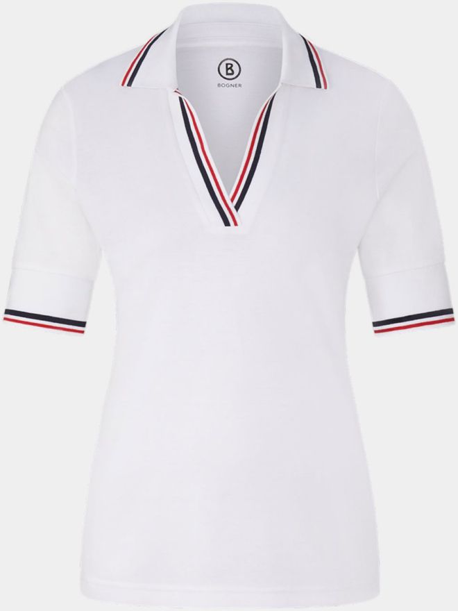 Bogner ELONIE-1 Halbarm Polo weiß