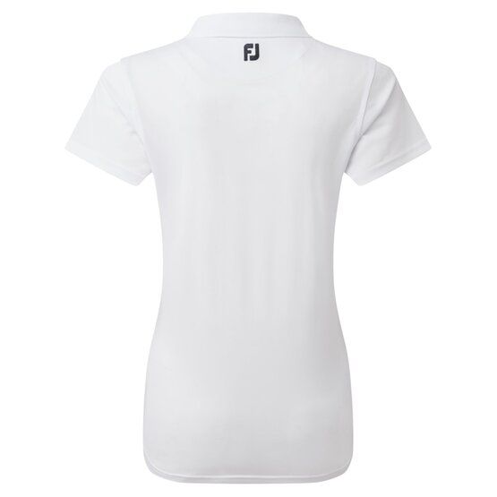 FootJoy Stretch Pique Solid Halbarm Polo weiß