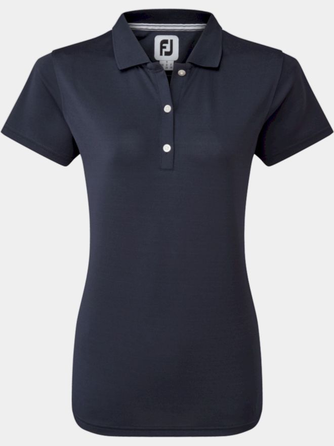 FootJoy Stretch Pique Solid Halbarm Polo navy