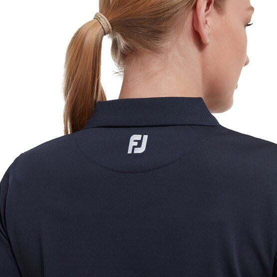 FootJoy  Stretch Pique Solid Half Sleeve Polo navy