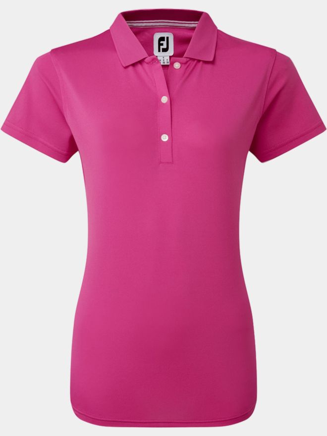 FootJoy Stretch Pique Solid Halbarm Polo pink
