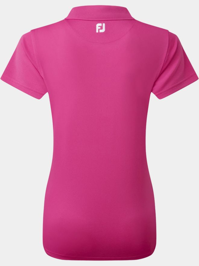 FootJoy Stretch Pique Solid Halbarm Polo pink
