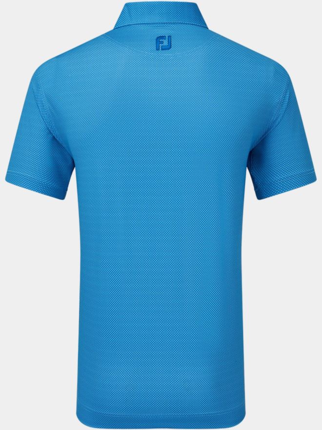 FootJoy Octagon Print Halbarm Polo türkis