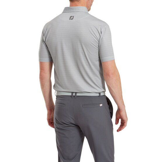 FootJoy  Octagon Print Half Sleeve Polo gray