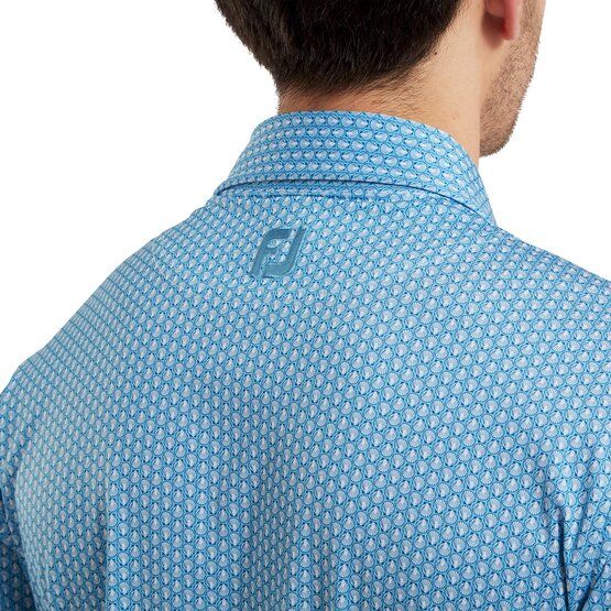 FootJoy  Scallop Shell Half Sleeve Polo light blue