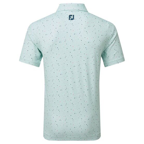 FootJoy  Tweed Texture Half Sleeve Polo turquoise